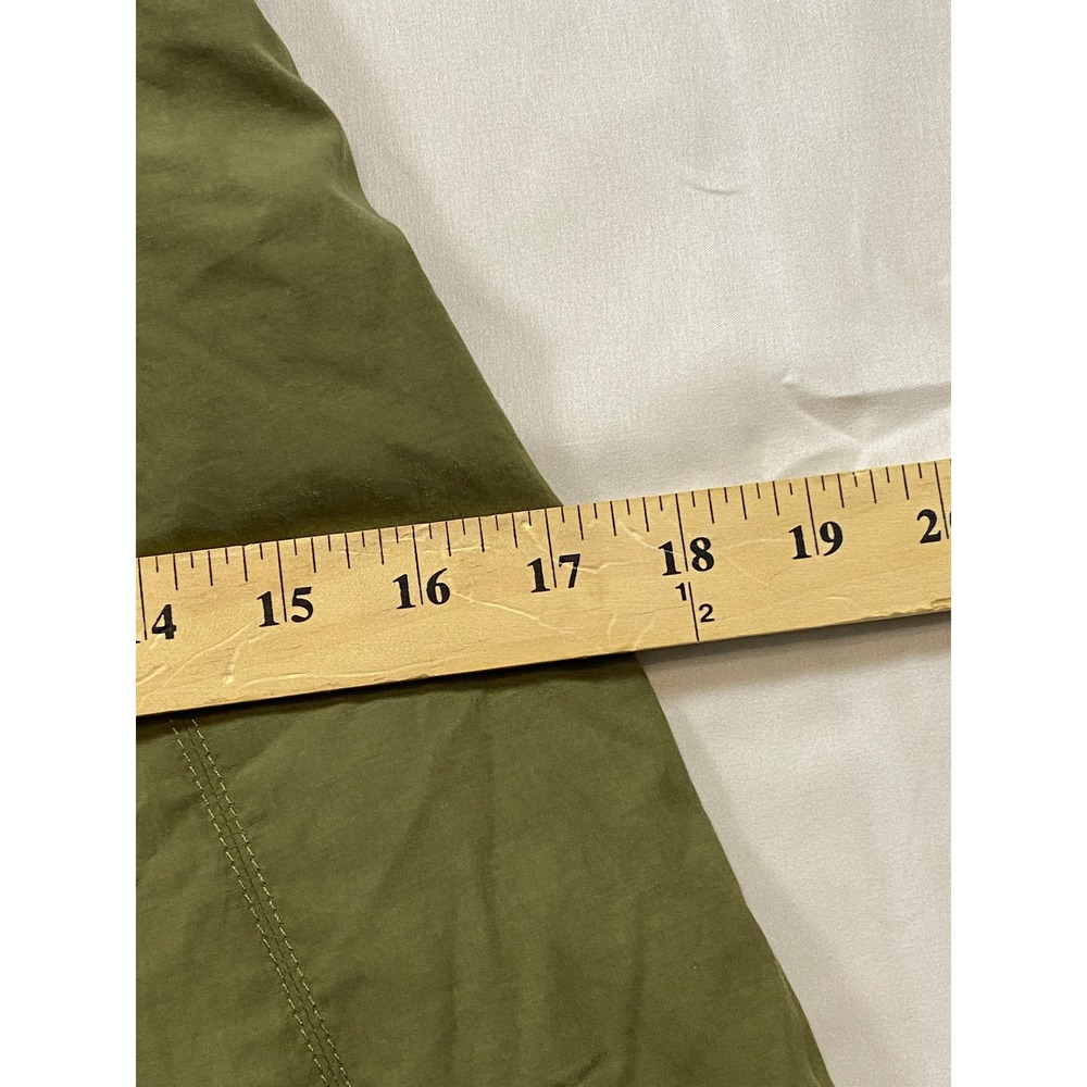 Club Monaco Womens Olive Green Square Neck Paneled Fit and Flare Midi Dress 0 - Picture 10 of 13